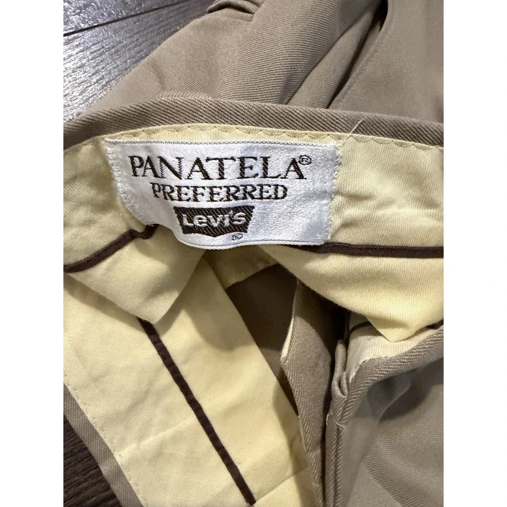 Vintage Levi's Panatela Dress Pants Men No Size (34x29) Khaki Pants